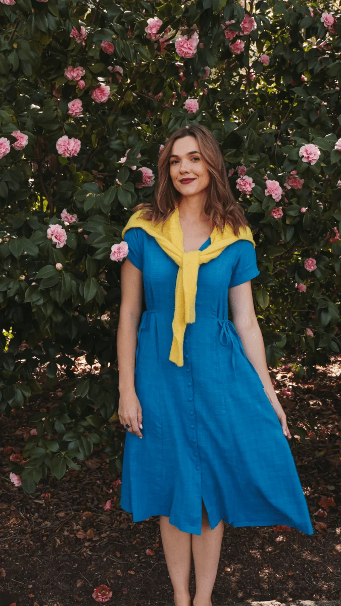 Dilek Dress - Spring Blue