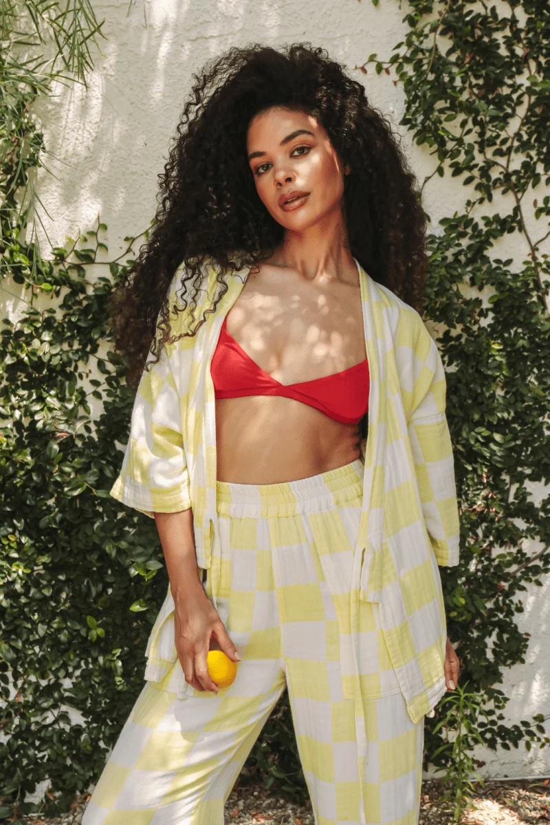 Kardeş Loungewear Separates - Limonata Check - Image 12