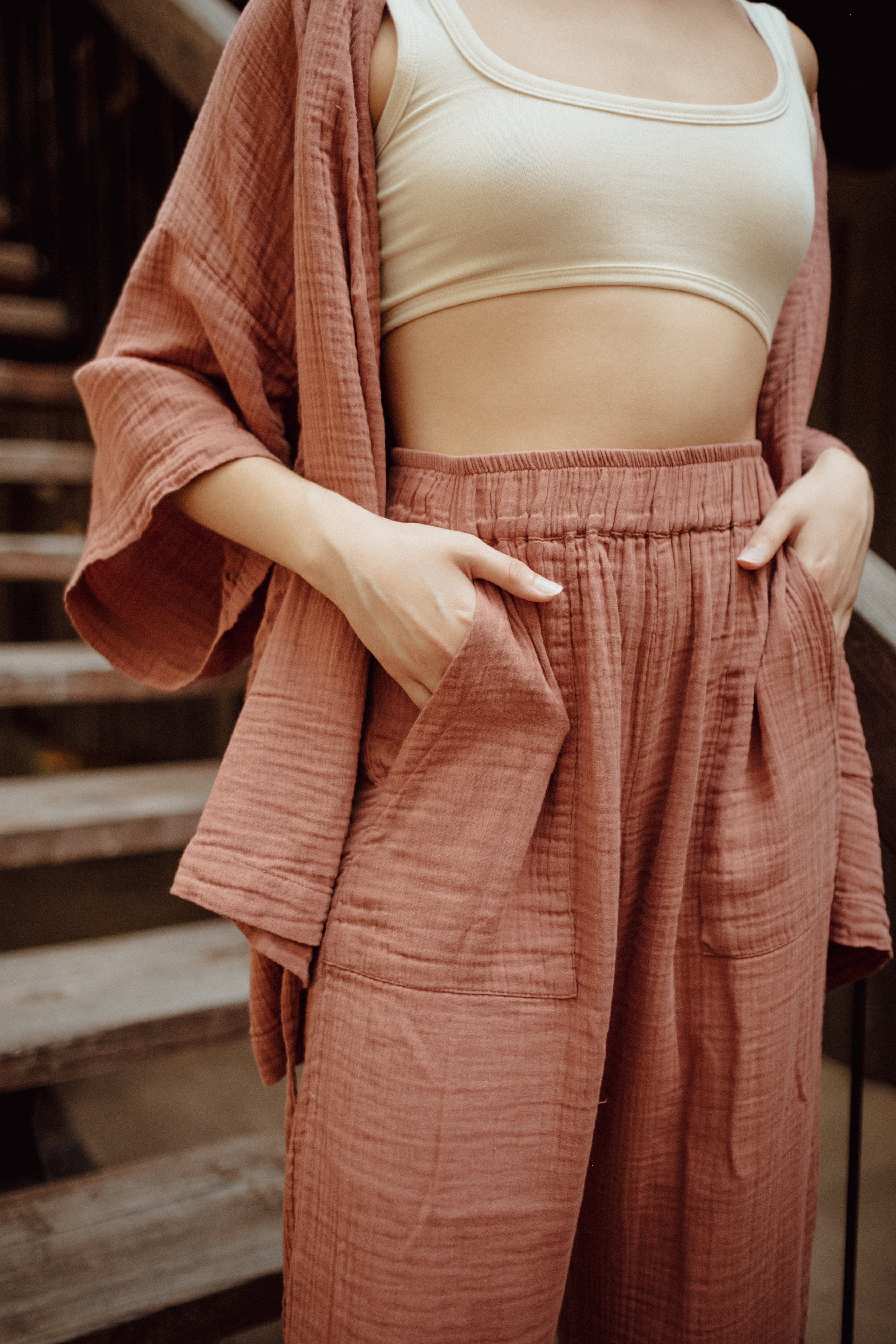 Kardeş Loungewear Separates - Canyon Rose - Image 9
