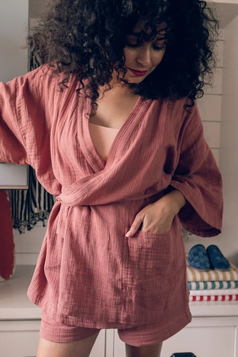 Kardeş Loungewear Shorts - Canyon Rose - Image 11