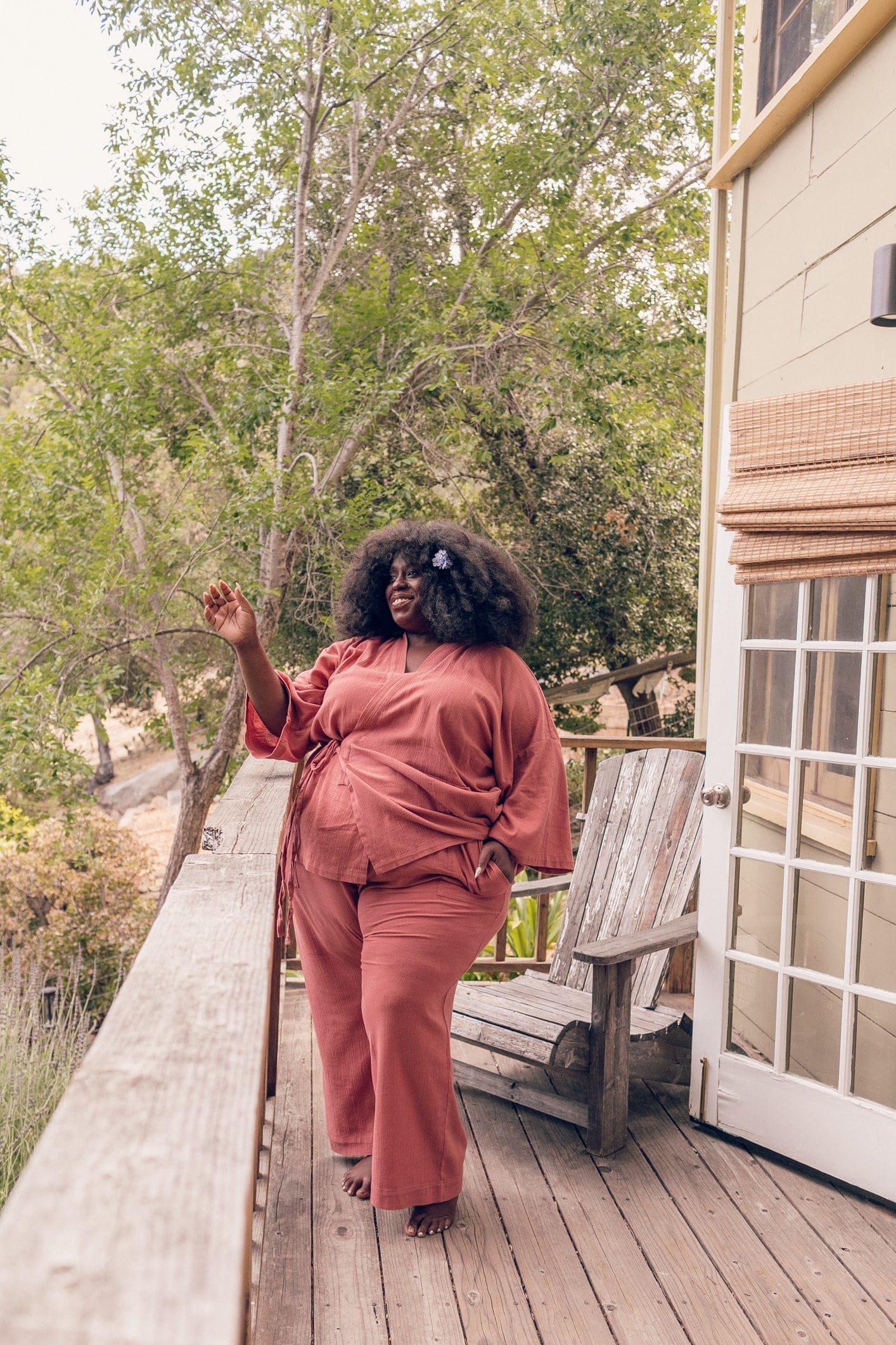 Kardeş Şile Loungewear Separates - Canyon Rose - Image 11