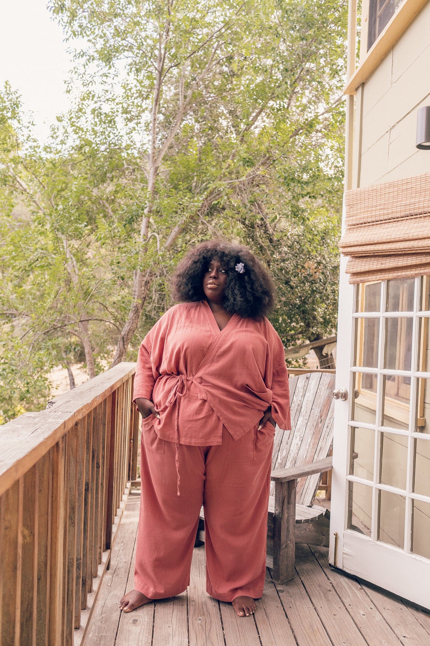 Kardeş Şile Loungewear Separates - Canyon Rose - Image 8