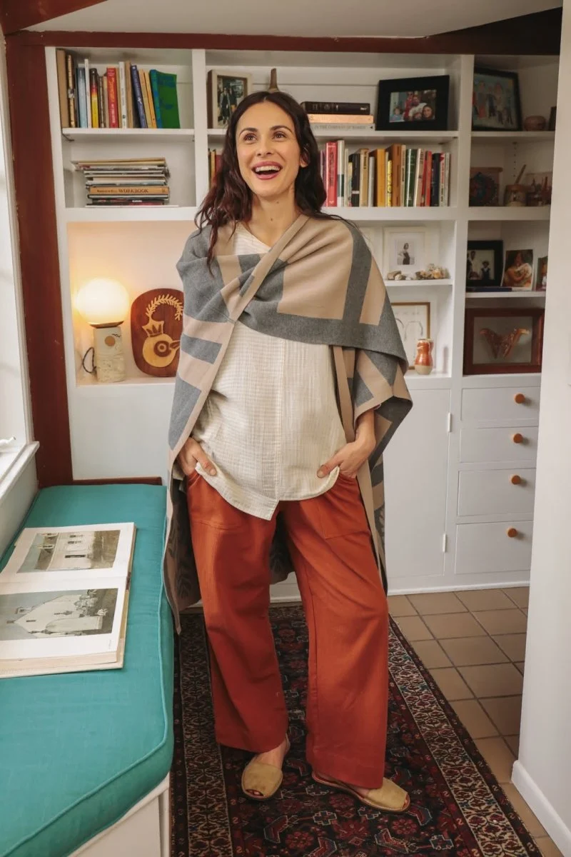 Limited Edition Sarıl 4-Way Knit - Printed Latte - Image 6