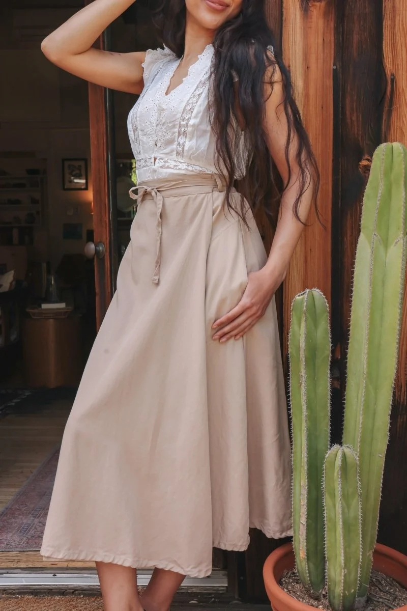 *NEW* Abla A-Line Wrap Skirt - Khaki - Image 5