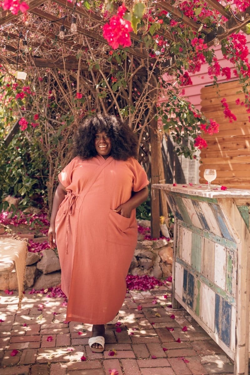 The 'Aydin' Şile House Dress - Canyon Rose - Image 6